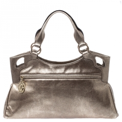 Cartier Gold Leather Small Marcello De Cartier Tote