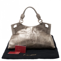 Cartier Gold Leather Small Marcello De Cartier Tote
