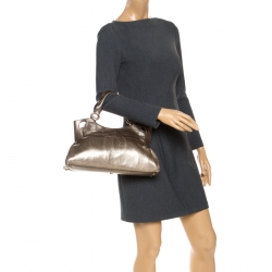 Cartier Gold Leather Small Marcello De Cartier Tote