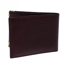 مملوكة مسبقًا محفظة كارتييه ماست دو كارتييه جلد عنابي ثنائي اللون