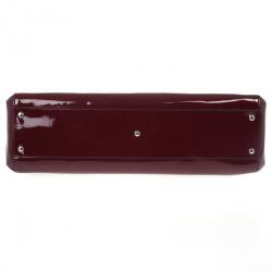 Pre Owned Cartier Red Patent Marcello De Cartier Bag