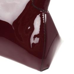 Pre Owned Cartier Red Patent Marcello De Cartier Bag