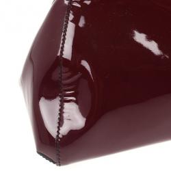 Pre Owned Cartier Red Patent Marcello De Cartier Bag