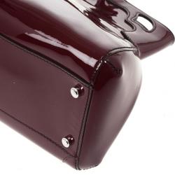 Pre Owned Cartier Red Patent Marcello De Cartier Bag