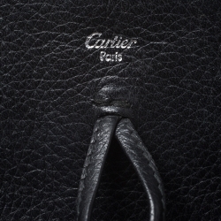 مملوكة مسبقًا Cartier Black Leather and Snakeskin Limited Edition 'Marcello De Cartier' Tote