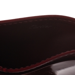 مملوكة مسبقًا حافظة بطاقات كارتييه هابي بيرث داي جلد لامع حمراء