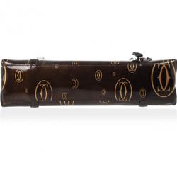 مملوكة مسبقًا Cartier Brown Happy Birthday Cabochon Flap Bag