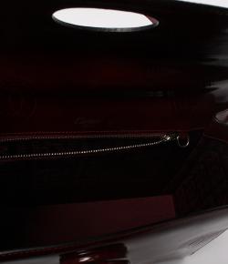 Pre Owned Cartier Red Leather Happy Birthday Top Handle Bag