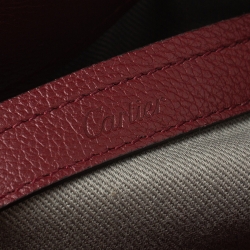 مملوكة مسبقًا Cartier Maroon Leather Small C de Cartier Satchel