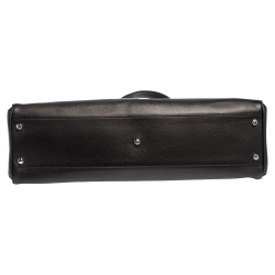 Pre Owned Cartier Black Leather Medium Marcello de Cartier Bag