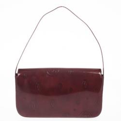 مملوكة مسبقًا Cartier Burgundy Logo Cabochon Muse Shoulder Handbag
