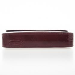 مملوكة مسبقًا Cartier Burgundy Logo Cabochon Muse Shoulder Handbag