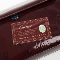 مملوكة مسبقًا Cartier Burgundy Logo Cabochon Muse Shoulder Handbag