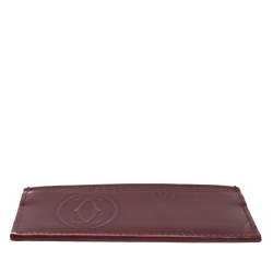 Pre Owned Cartier Red Patent Leather Happy Birthday Card Holder