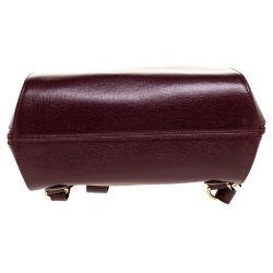 Pre Owned Cartier Burgundy Leather Happy Birthday Backpack