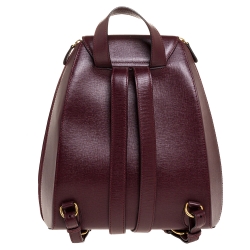 Pre Owned Cartier Burgundy Leather Happy Birthday Backpack