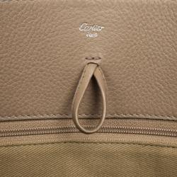 Pre Owned Cartier Beige Canvas & Snakeskin Limited Edition 'Marcello De Cartier' Tote
