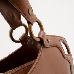 مملوكة مسبقًا Cartier Brown Leather Marcello De Cartier Large Handbag