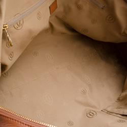 مملوكة مسبقًا Cartier Brown Leather Marcello De Cartier Large Handbag