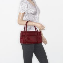 Pre Owned Cartier Bordeaux Happy Birthday Cabochon Flap Bag 