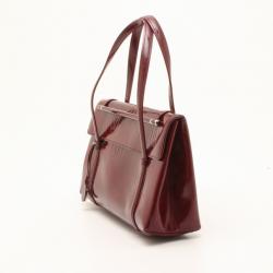 Pre Owned Cartier Bordeaux Happy Birthday Cabochon Flap Bag 