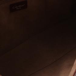 Pre Owned Cartier Bordeaux Happy Birthday Cabochon Flap Bag 