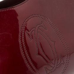 Pre Owned حقيبة كارتييه ماركلو دو كارتييه كبيرة جلد بنية