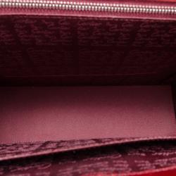 Pre Owned Cartier Burgundy 'Happy Birthday' Top Handle Bag