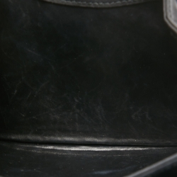 Pre Owned Cartier Black Leather Panthere Top Handle Bag