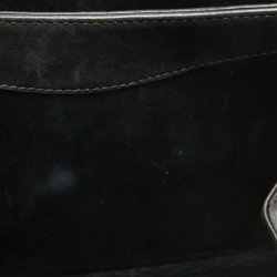 Pre Owned Cartier Black Leather Panthere Top Handle Bag