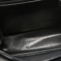 Pre Owned Cartier Black Leather Panthere Top Handle Bag