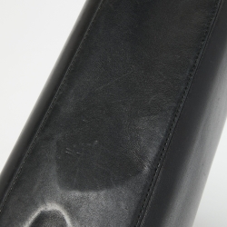 Pre Owned Cartier Black Leather Panthere Top Handle Bag