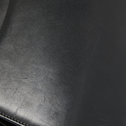 Pre Owned Cartier Black Leather Panthere Top Handle Bag