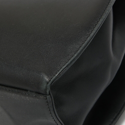 Pre Owned Cartier Black Leather Panthere Top Handle Bag