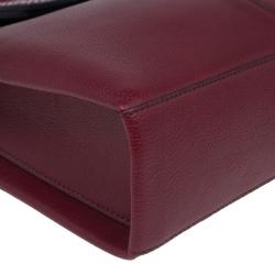 مملوكة مسبقًا Cartier Red Leather and Patent Feminine Line Chain Bag