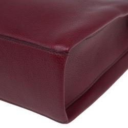 مملوكة مسبقًا Cartier Red Leather and Patent Feminine Line Chain Bag