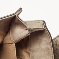 Pre Owned Cartier Metallic Leather Marcello Flap Top Handle Bag