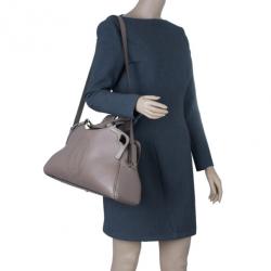Cartier Beige Leather and Python Trim Small Marcello De Cartier Hobo
