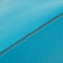 Pre Owned Cartier Blue Leather Mini C de Cartier Satchel