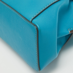 Pre Owned Cartier Blue Leather Mini C de Cartier Satchel