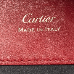 Pre Owned Cartier Red Leather Mini Guirlande De Cartier Top Handle Bag