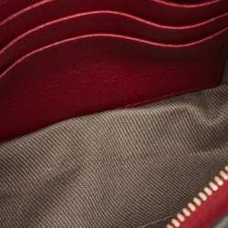 Pre Owned Cartier Burgundy Leather C De Cartier Clutch