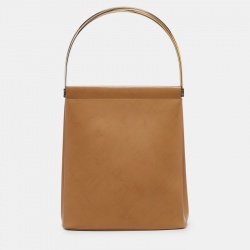 Pre Owned Cartier Tan Leather Trinity Bag