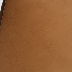 Pre Owned Cartier Tan Leather Trinity Bag