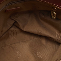 Cartier Brick Brown Leather Small Marcello De Cartier Bag