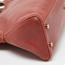 Cartier Brick Brown Leather Small Marcello De Cartier Bag