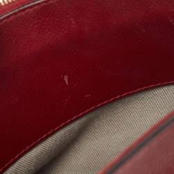 Pre Owned حقيبة ساتشل كارتييه ميني سي دو كارتييه جلد بني محمر