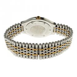 Pre Owned Cartier White Stainless Steel Must 21 Women's Wristwatch 35mm