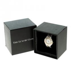 Pre Owned Cartier White Stainless Steel Must 21 Women's Wristwatch 35mm