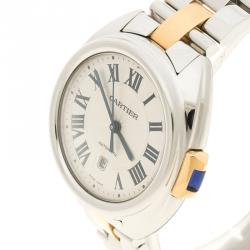 Pre Owned Cartier Stainless Steel Cle De Cartier 3867 Women's Wristwatch 32 mm